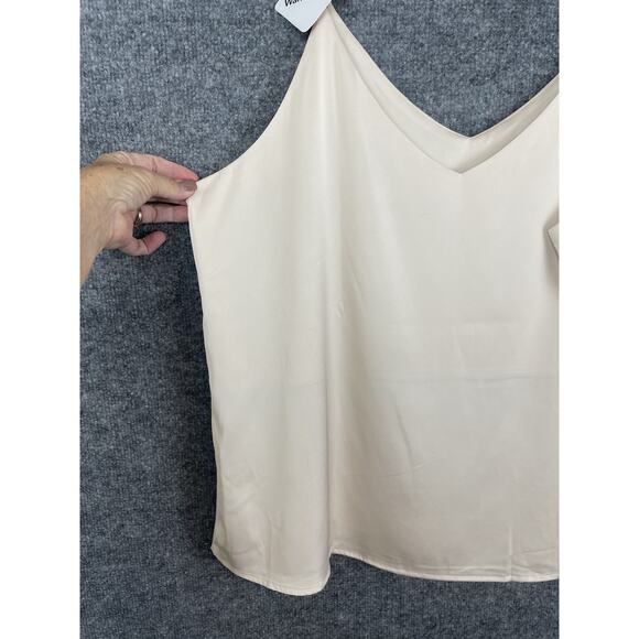 Wantschun Camisole Women's 1X Silky Shining Cream - Picture 4 of 10